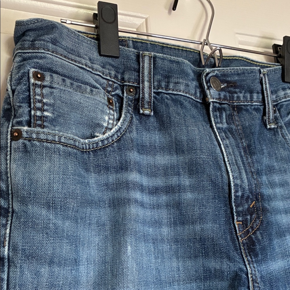 Levi's Men's Straight Jeans - Classic Blue - Picture 4 of 13